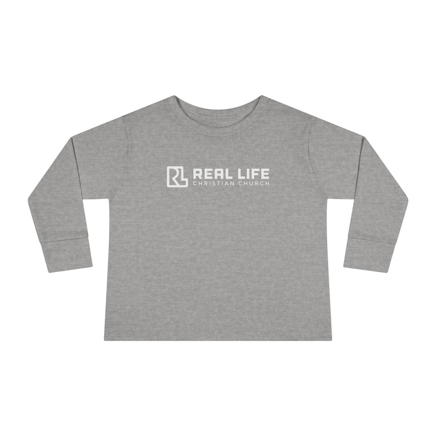 Real Life Full Logo Kids Long Sleeve Tee