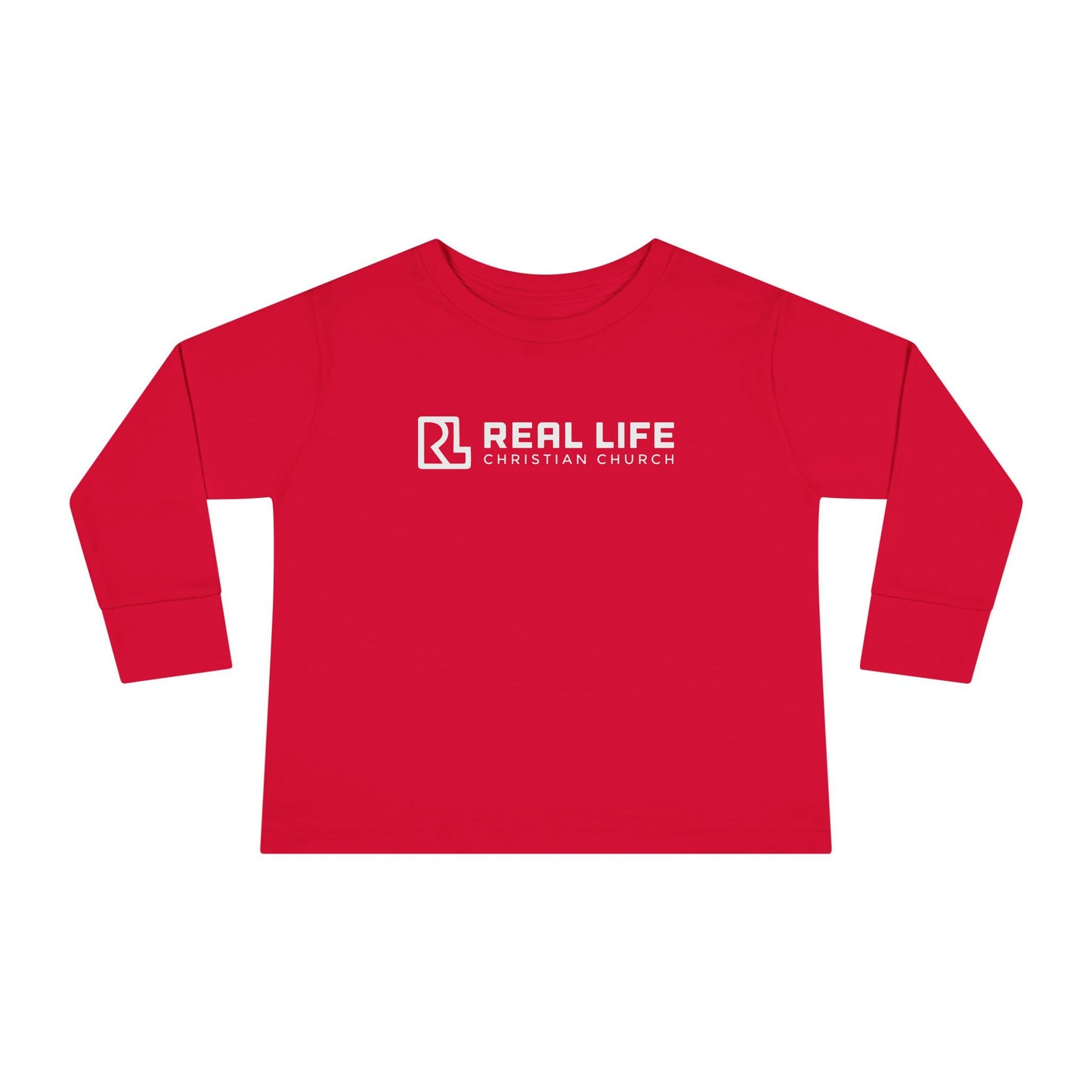 Real Life Full Logo Kids Long Sleeve Tee