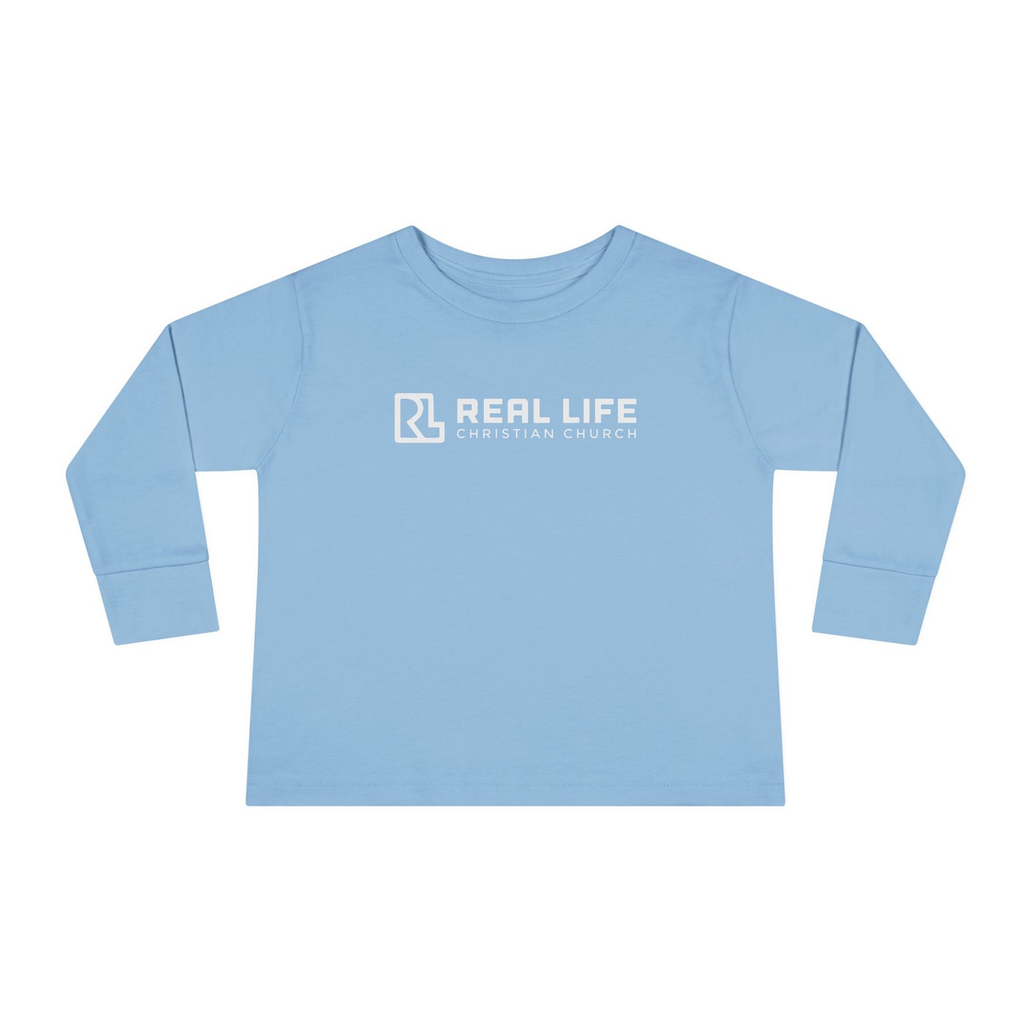 Real Life Full Logo Kids Long Sleeve Tee