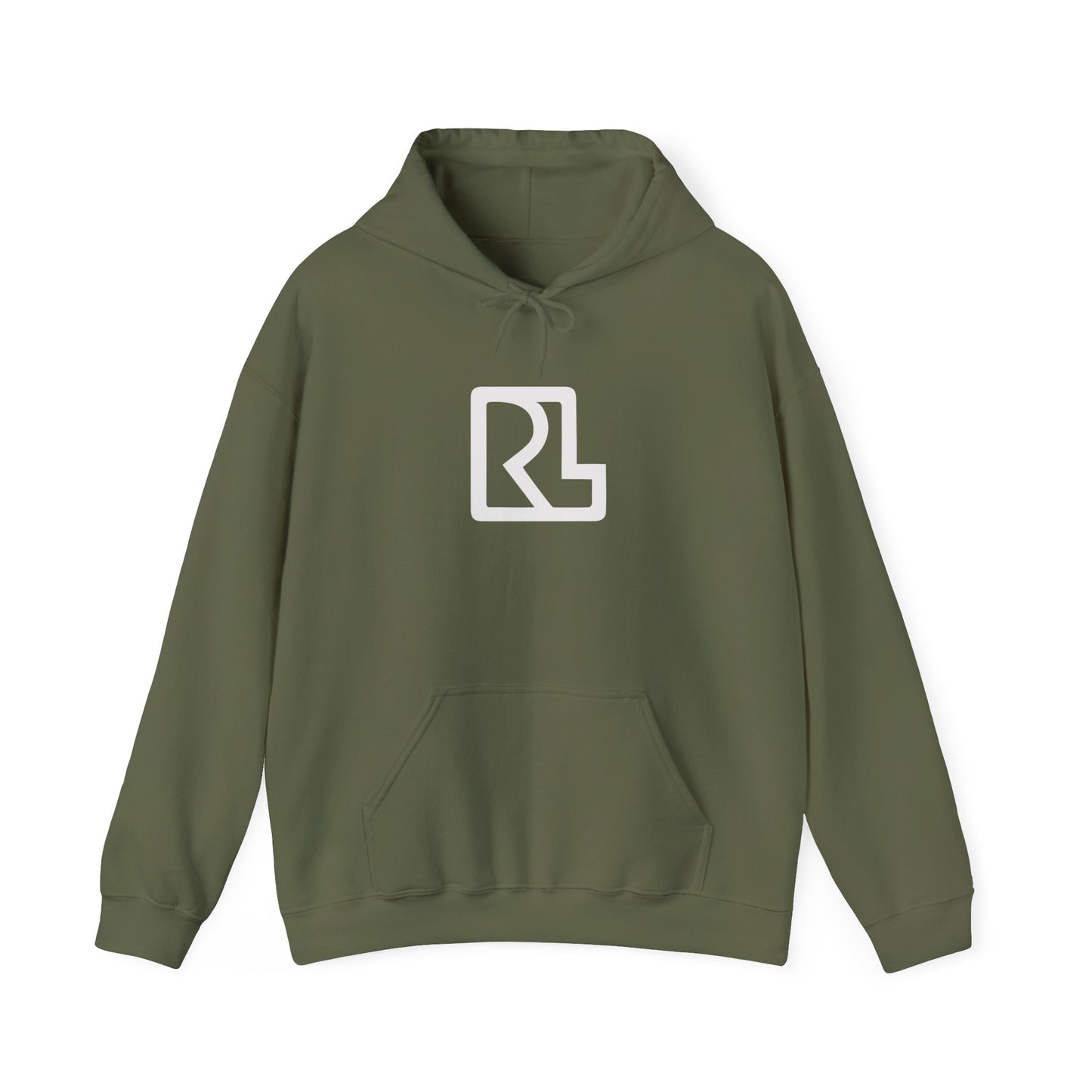"RL" Plain Hooded Sweatshirt