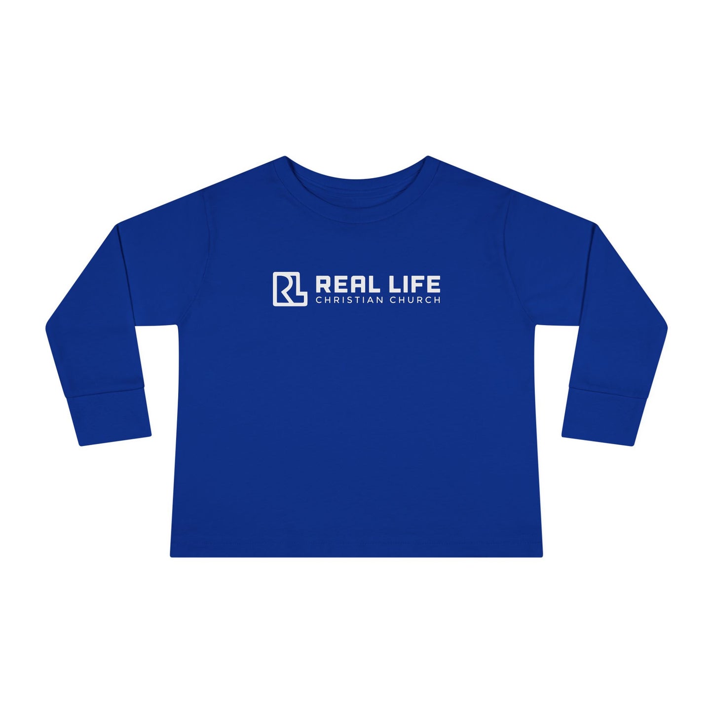 Real Life Full Logo Kids Long Sleeve Tee