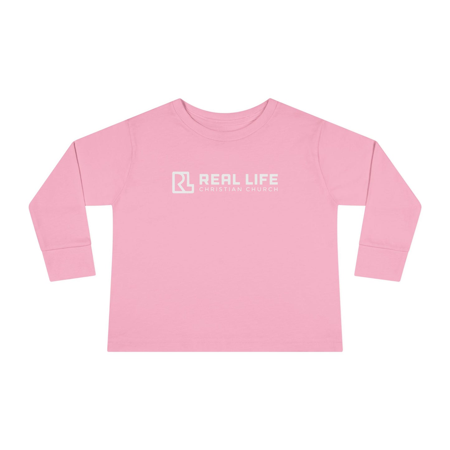 Real Life Full Logo Kids Long Sleeve Tee