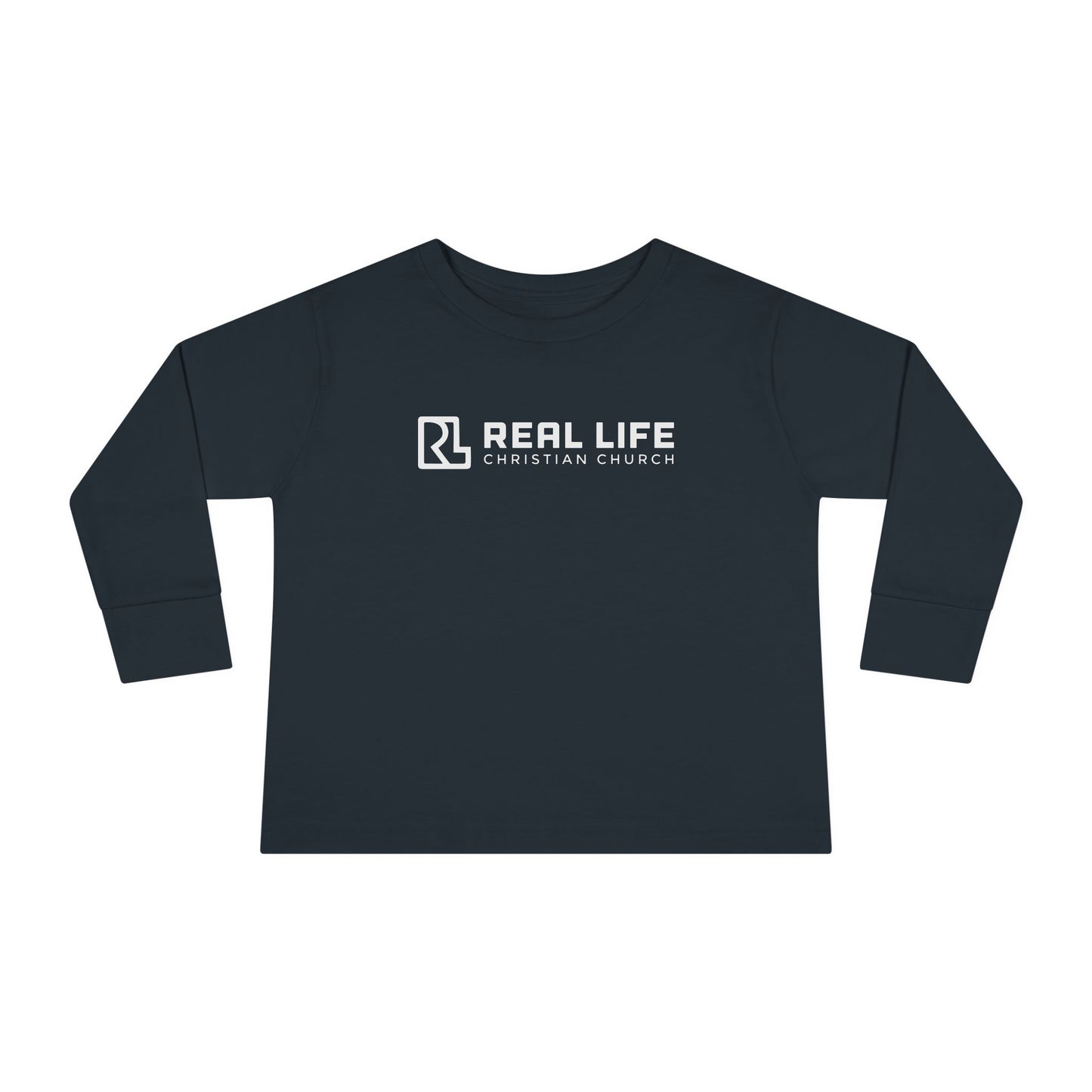 Real Life Full Logo Kids Long Sleeve Tee