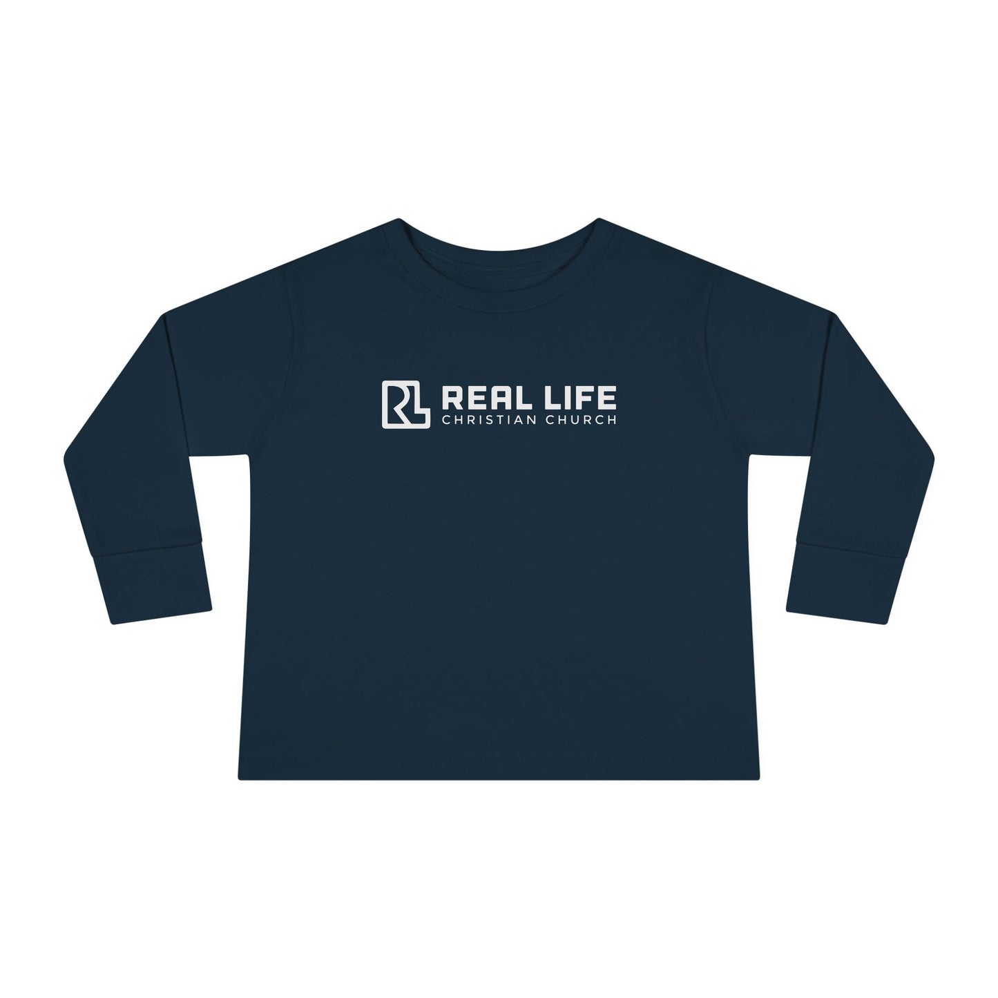 Real Life Full Logo Kids Long Sleeve Tee