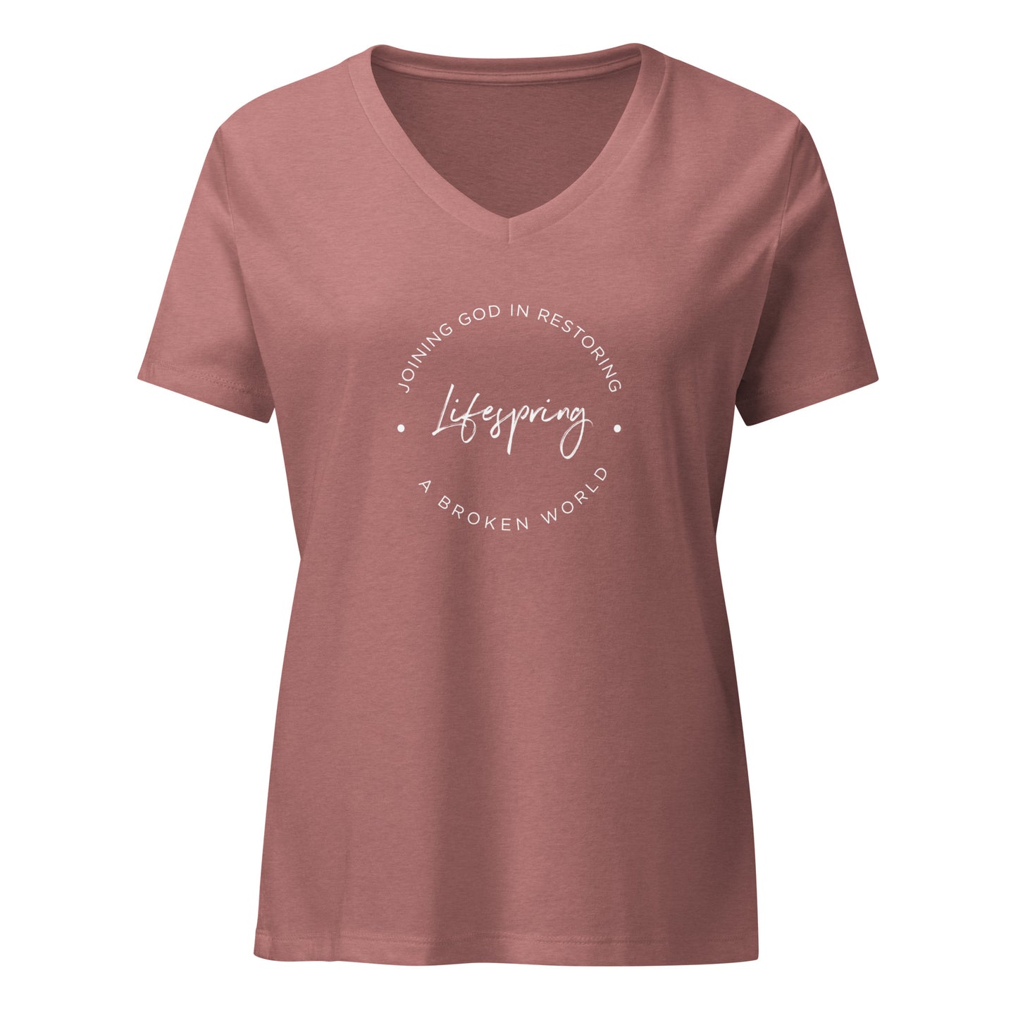 Restoring A Broken World Women's Relaxed V-Neck Tee