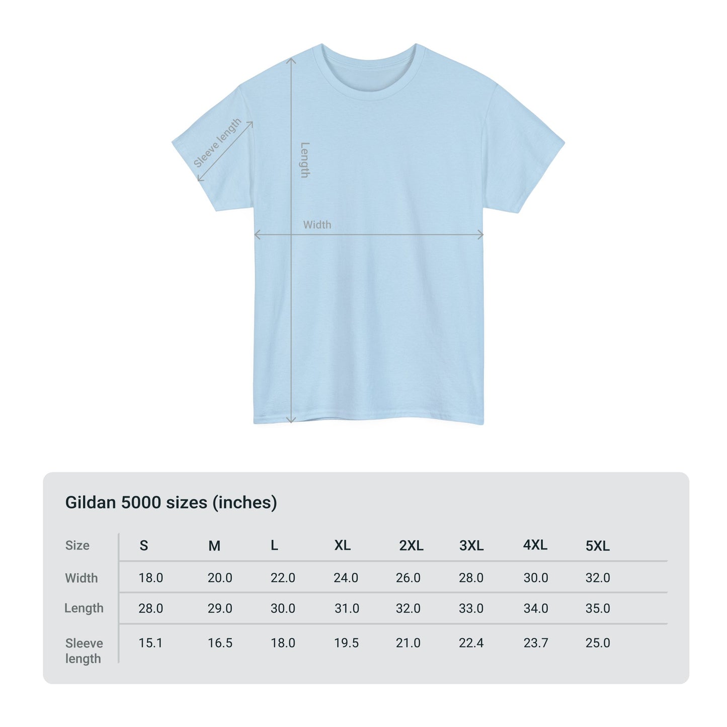 Gildan 5000 | Unisex Heavy Cotton Tee