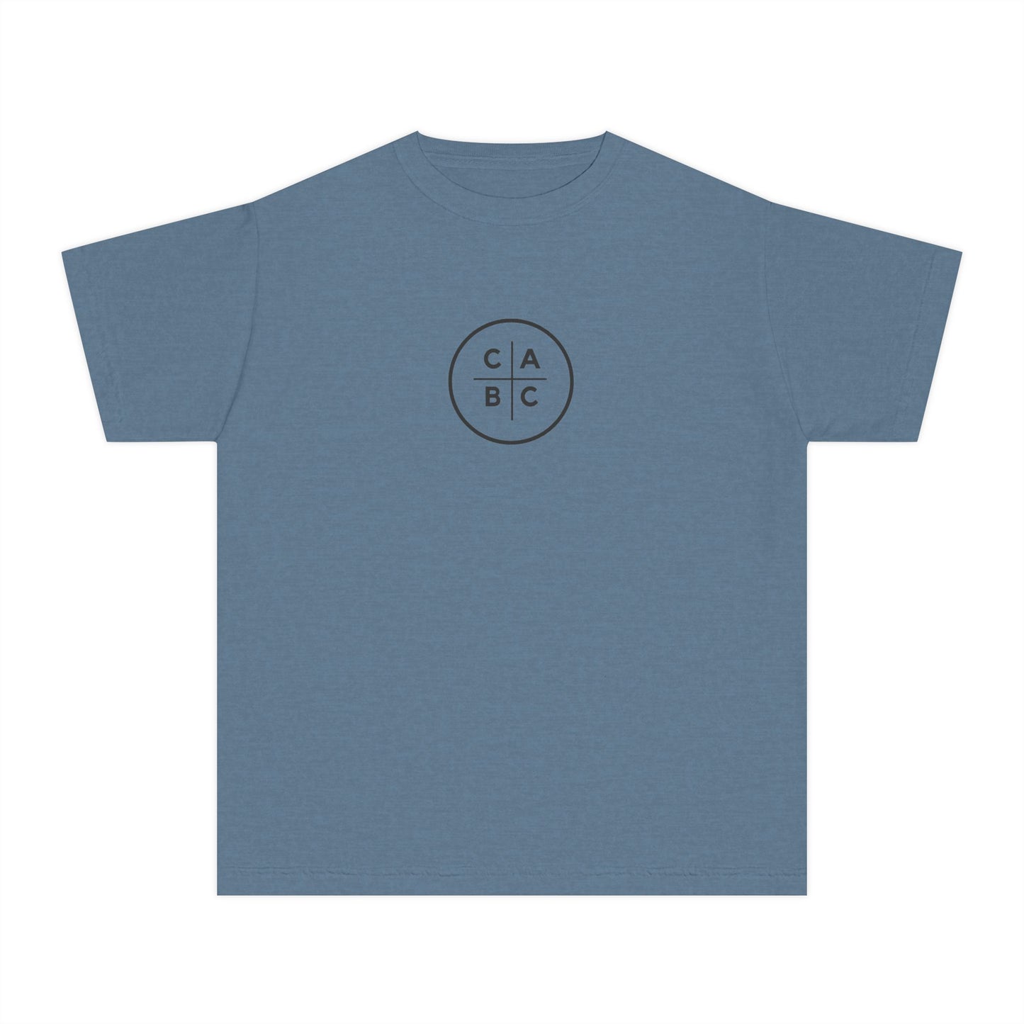 West Baptist Church — Comfort Colors 9018 Youth T-Shirt (Design 1) — Large Front