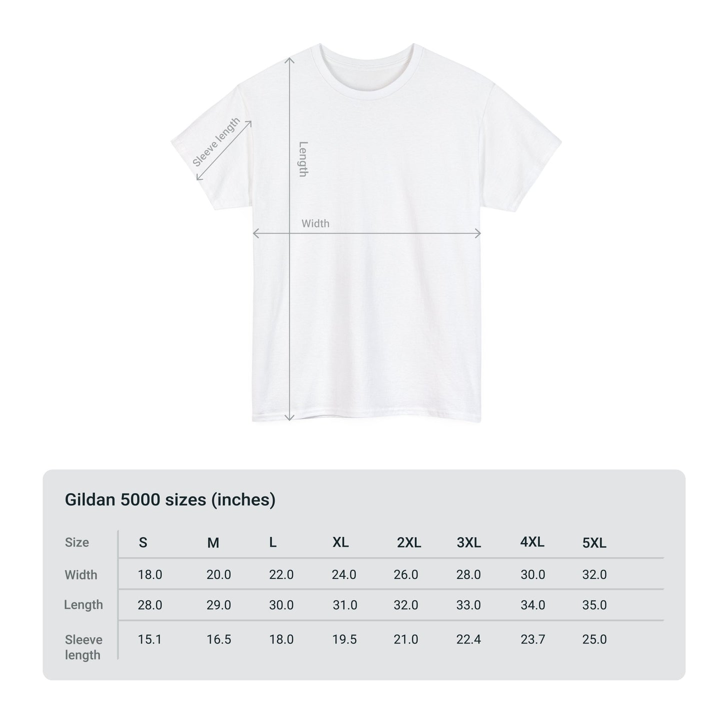 Gildan 5000 | Unisex Heavy Cotton Tee