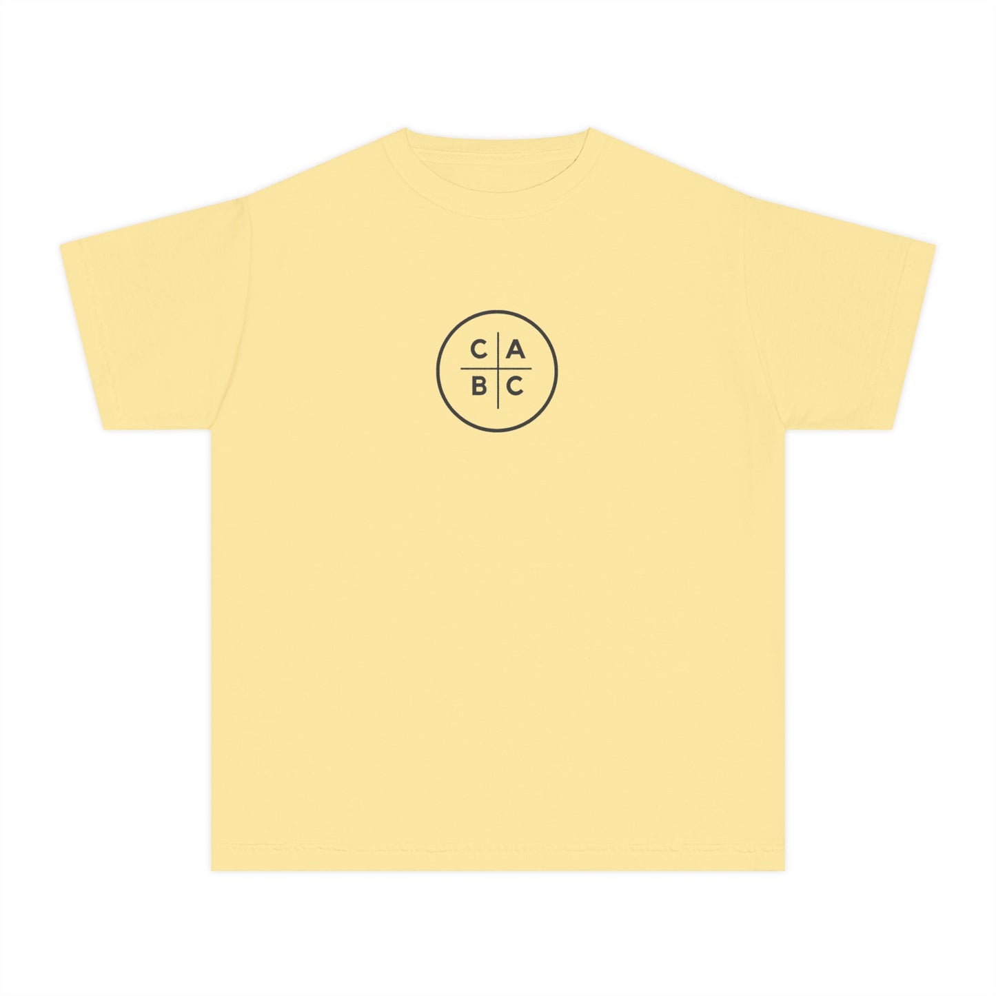 West Baptist Church — Comfort Colors 9018 Youth T-Shirt (Design 1) — Large Front