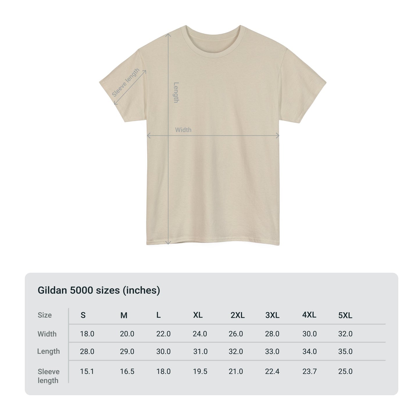 Gildan 5000 | Unisex Heavy Cotton Tee