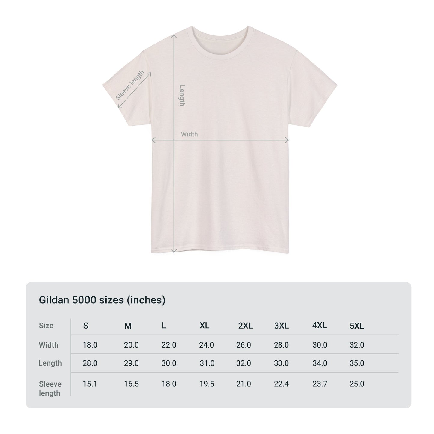 Gildan 5000 | Unisex Heavy Cotton Tee