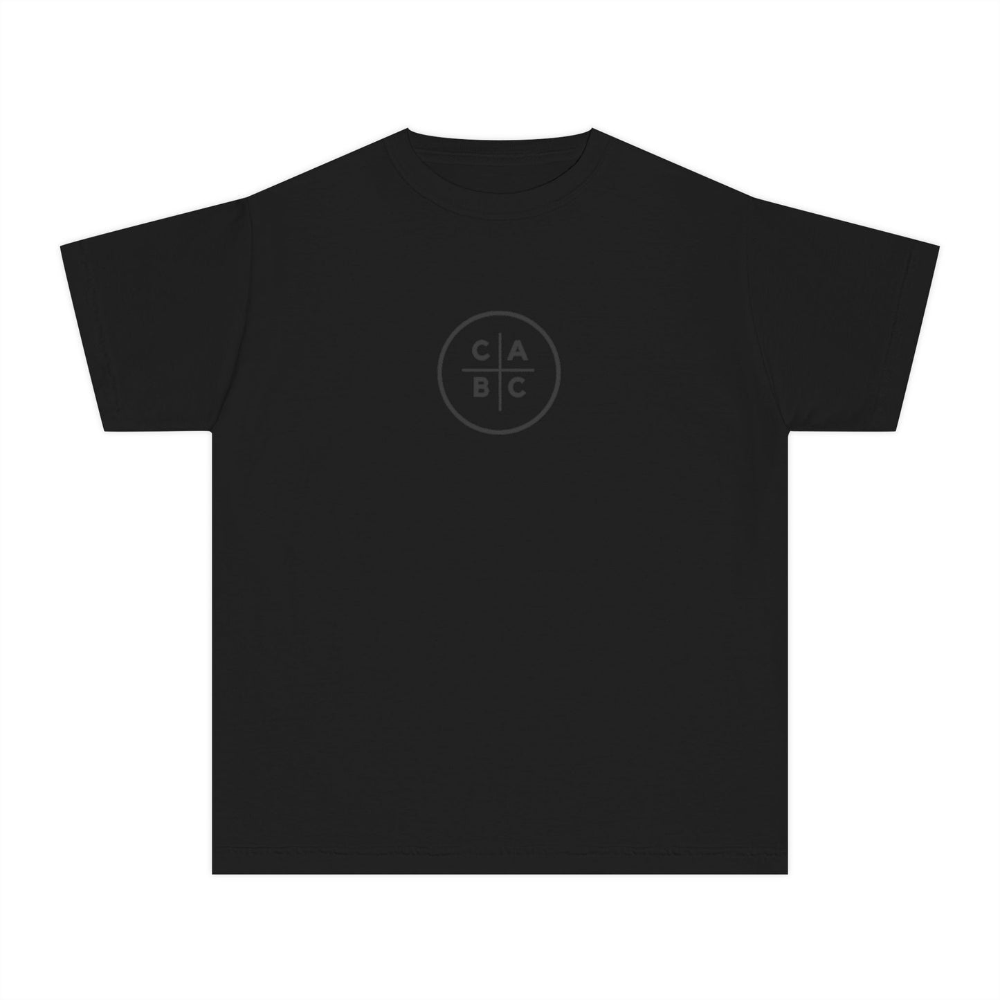 West Baptist Church — Comfort Colors 9018 Youth T-Shirt (Design 1) — Large Front