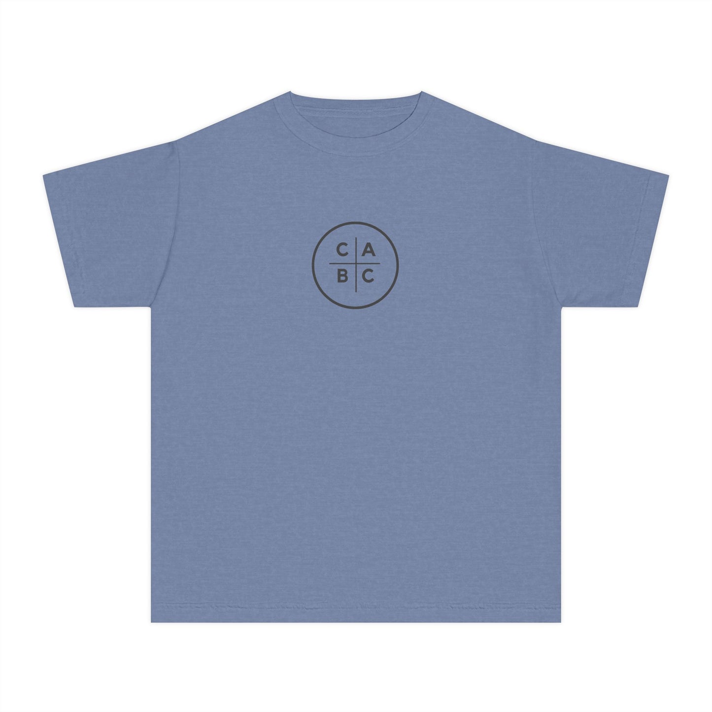 West Baptist Church — Comfort Colors 9018 Youth T-Shirt (Design 1) — Large Front