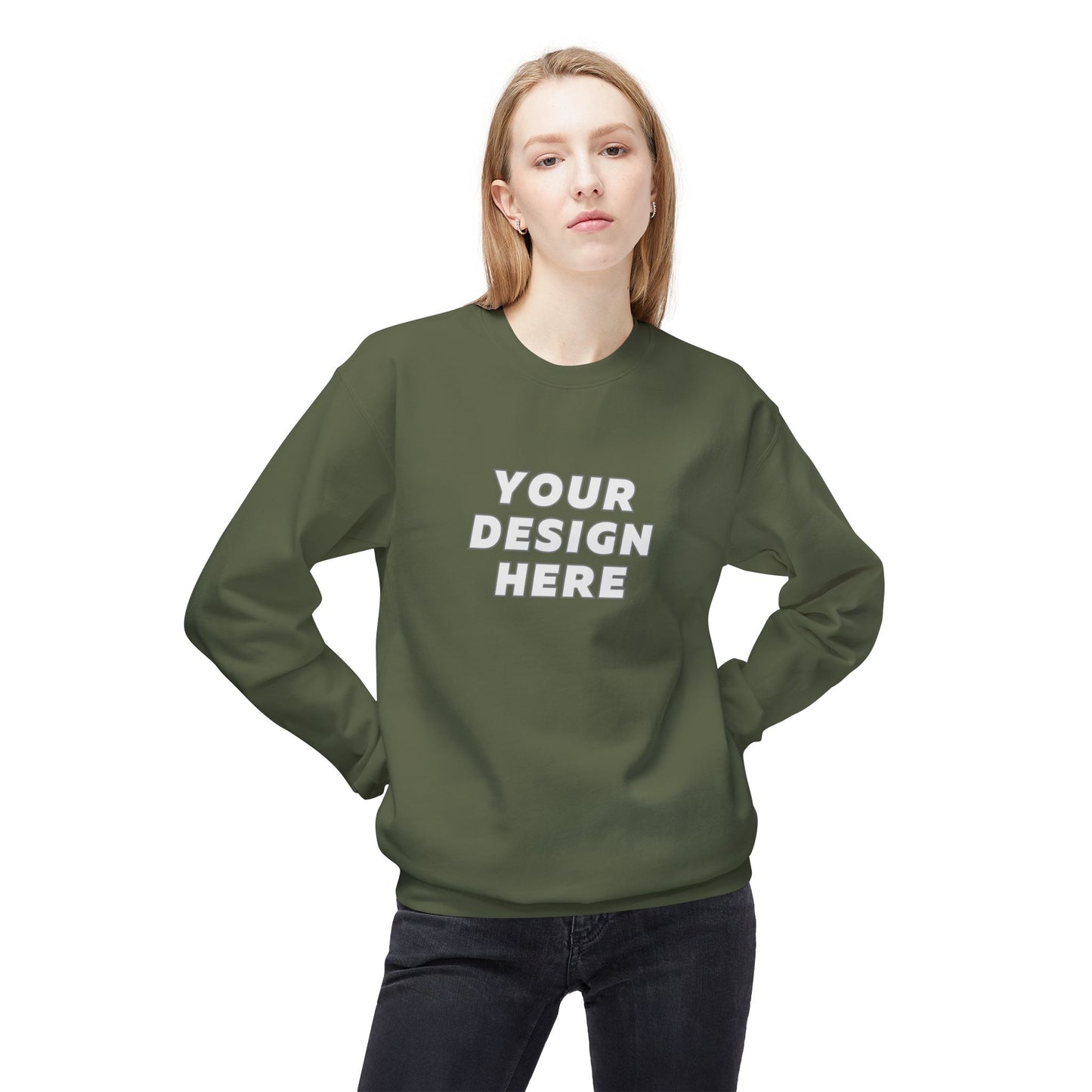 Gildan SF000 | Unisex Midweight Softstyle Fleece Crewneck Sweatshirt