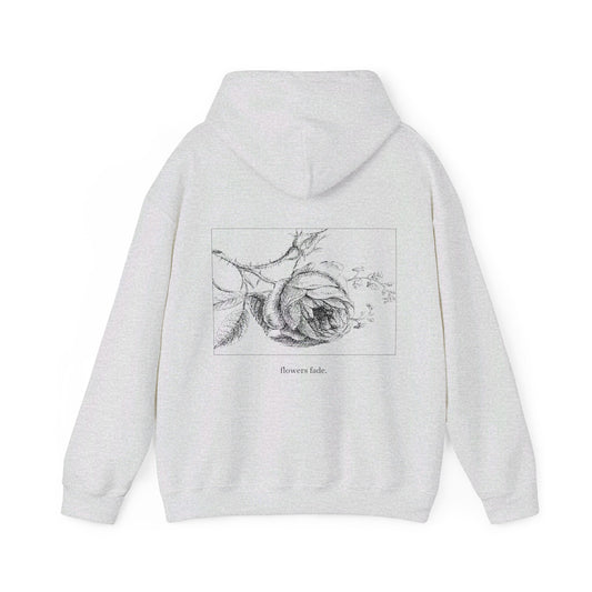 FLOWERS FADE Unisex Hooded Sweatshirt