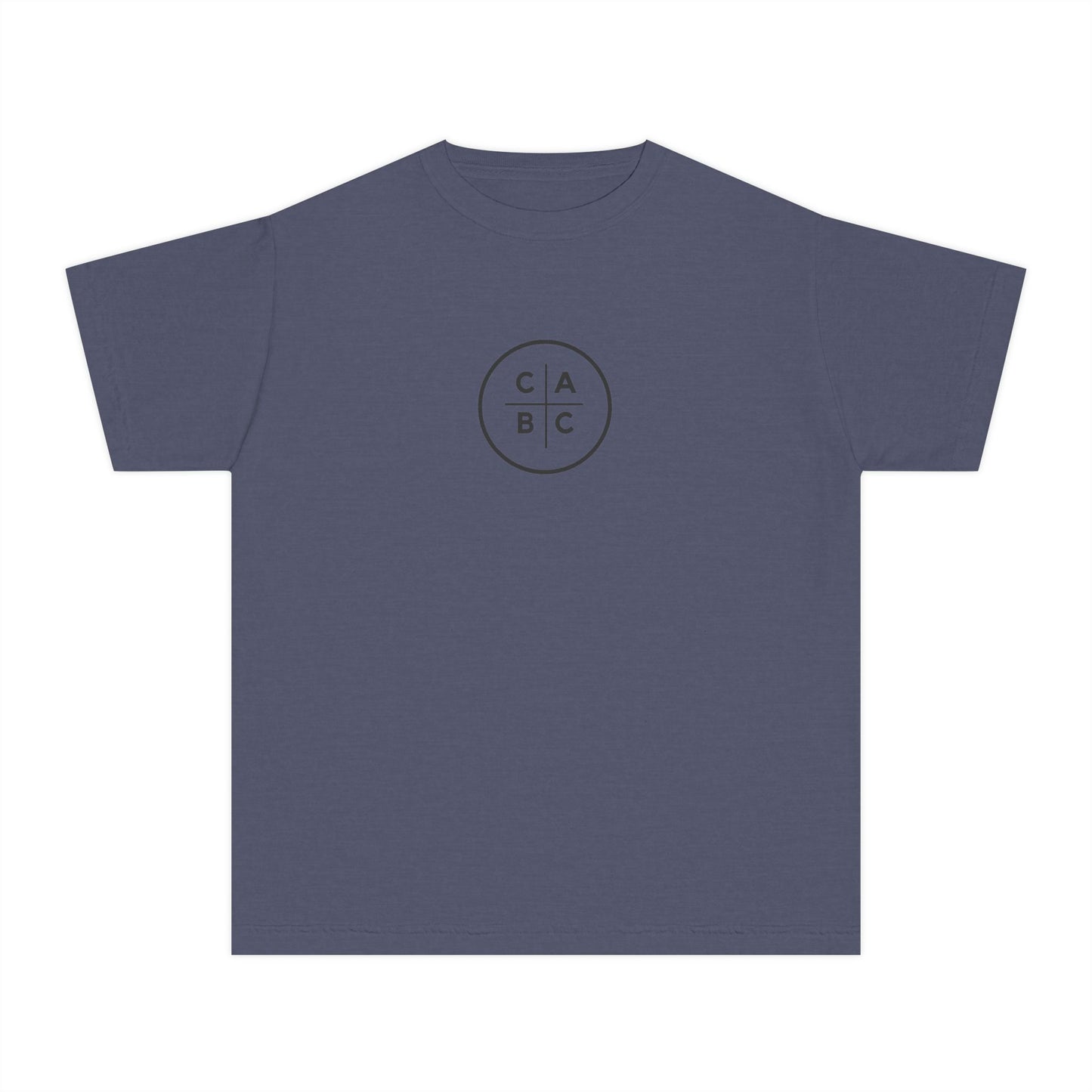 West Baptist Church — Comfort Colors 9018 Youth T-Shirt (Design 1) — Large Front