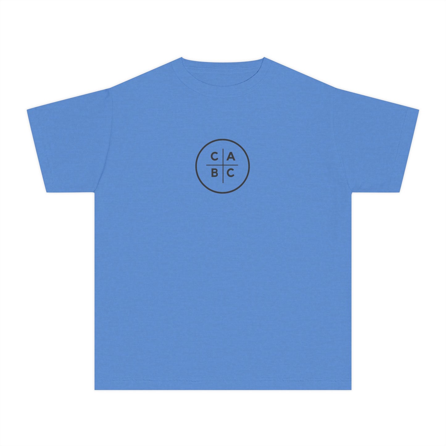 West Baptist Church — Comfort Colors 9018 Youth T-Shirt (Design 1) — Large Front